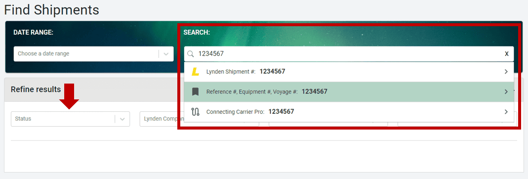 Tracking by Reference Number 1