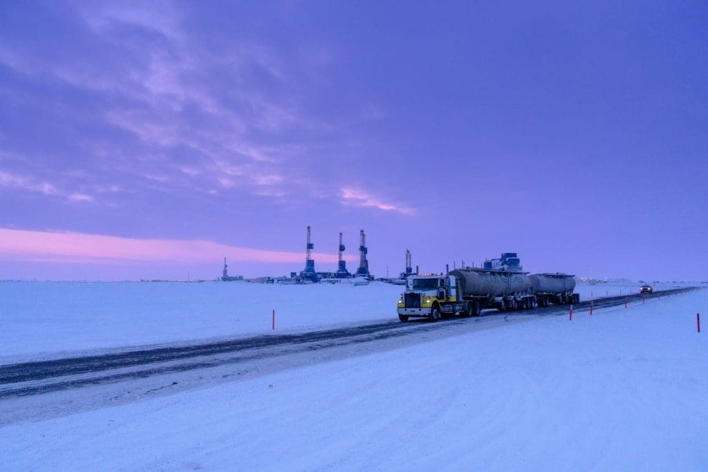 Delivering project cargo in north slope Alaska.