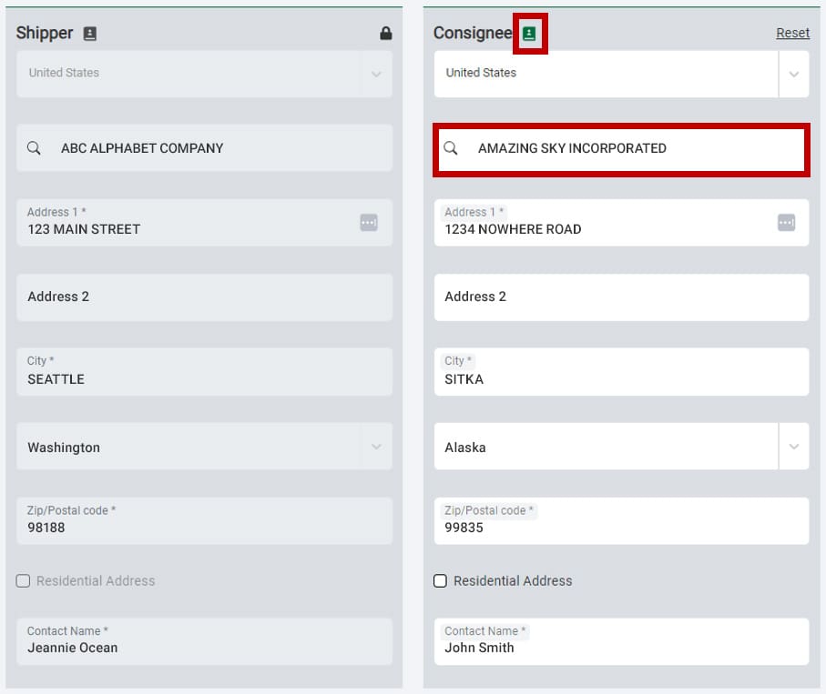 create a shipment overview 4