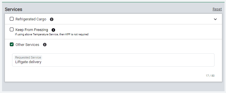 create a shipment overview 7