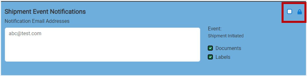 create a shipment templates 3