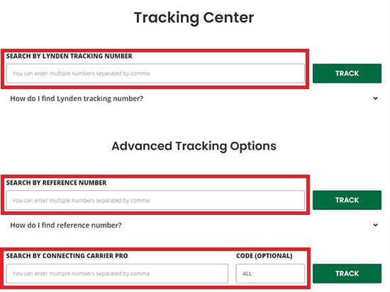 Tracking center numbers