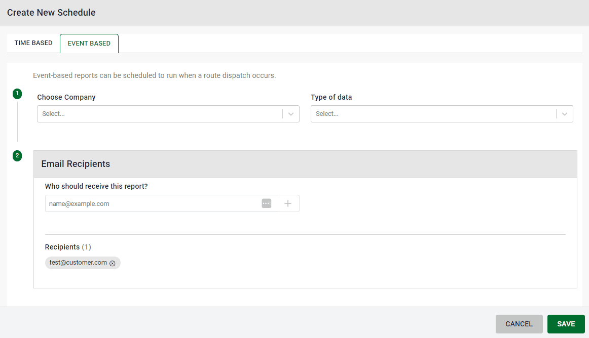 Event based schedules in EZ Commerce